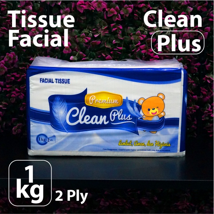 Tissue Clean Plus Facial 1000 gram - Tisu - 1 kg