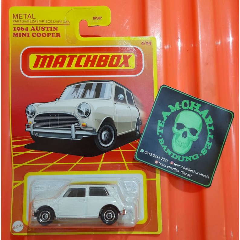 matchbox austin mini cooper putih