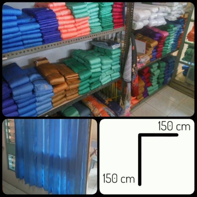 [150 x 150] Gorden / tirai pintu jendela rumah polos minimalis