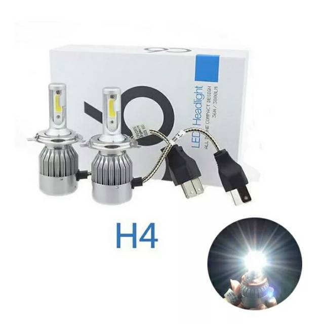Lampu mobil tipe H4 LED pakai kipas