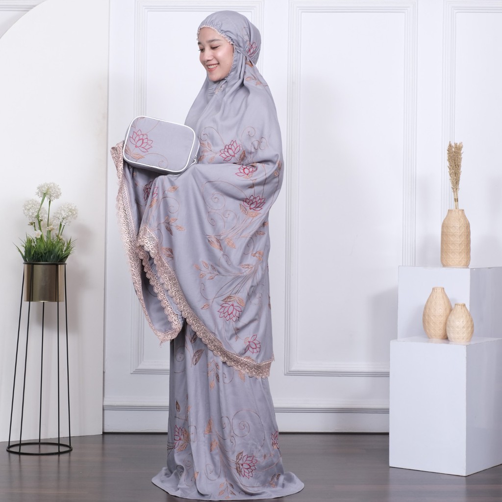Mukena Wanita Dewasa Mewah Terbaru 2022 Mukena Katun Rayon Asli Adem Mukena Bordir Renda Cantik 2021