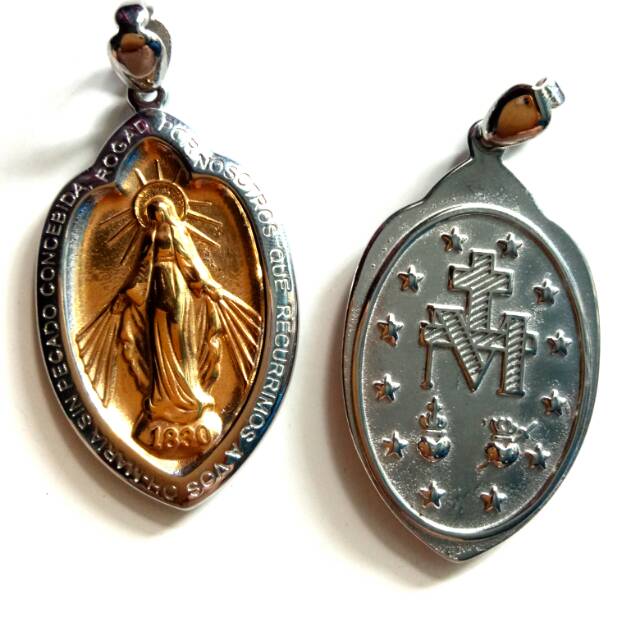 Medali wasiat rosario titanium jumbo