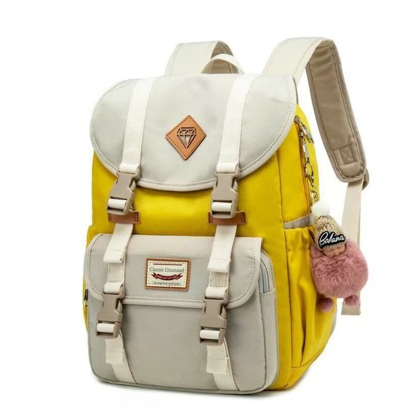 MOEZHA TAS _ Tas Ransel (DIAMOND) Laptop Tas sekolah Wanita Korea Waterproof Shockproof PL952