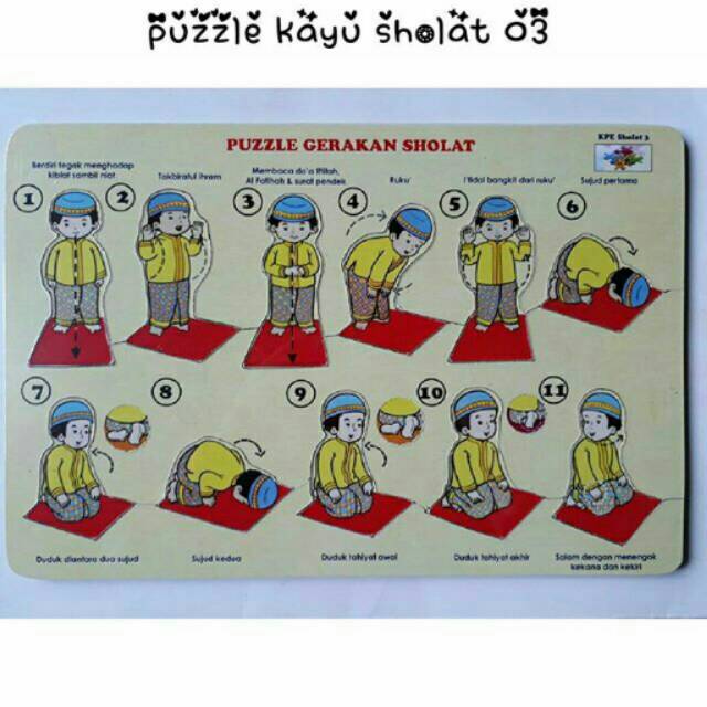 Puzzle Gerakan Sholat Wudhu Shopee Indonesia