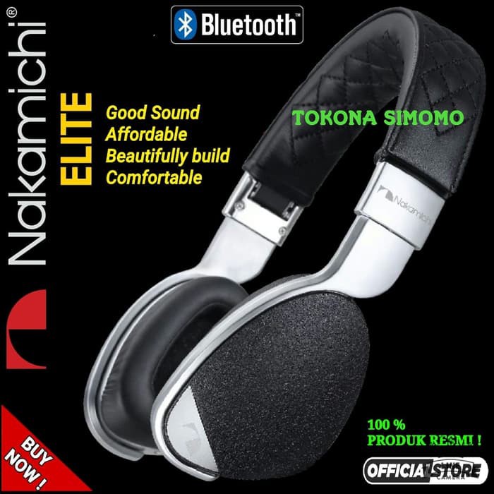 PROMO Nakamichi Elite High Definition Bluetooth Headphones Original MURAH