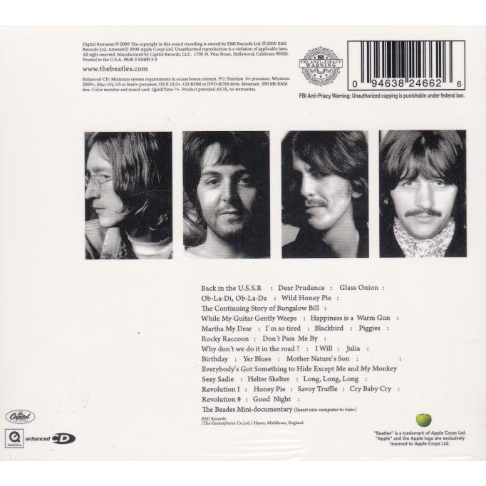 CD The Beatles - The White Album CD Import webk07 Kualitas Baik