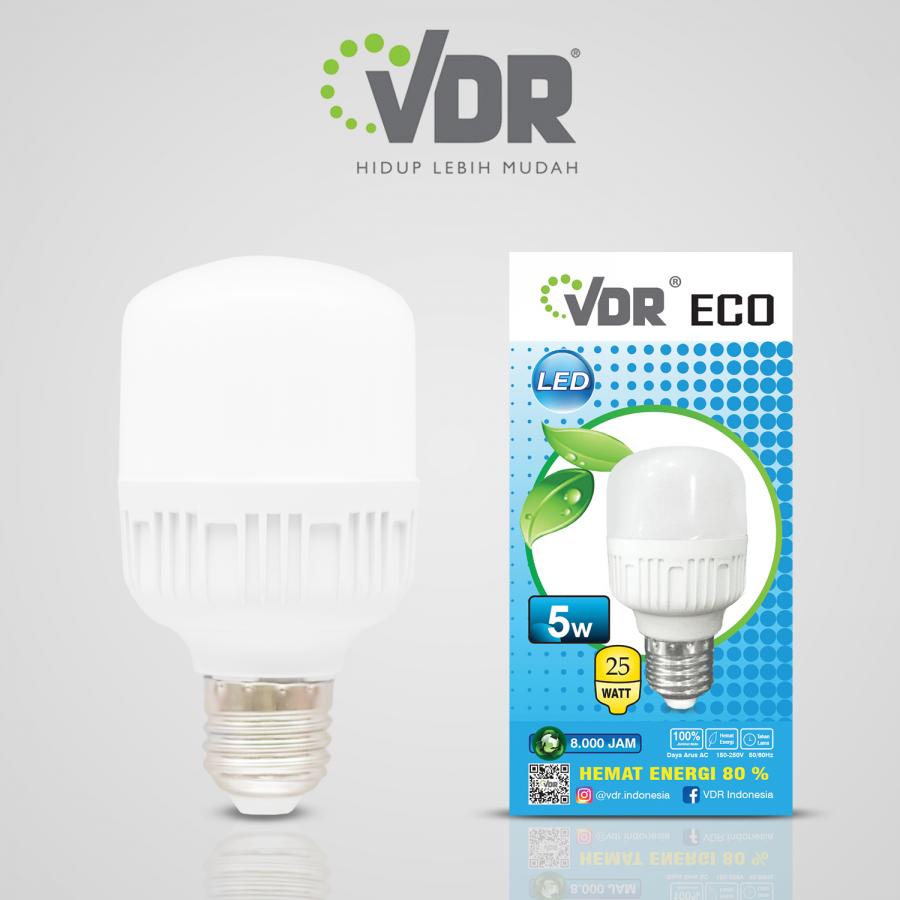 Bohlam Capsule 5 Watt VDR Eco Bright LED 5W Super Terang Lampu Kapsul Hemat Energi Listrik