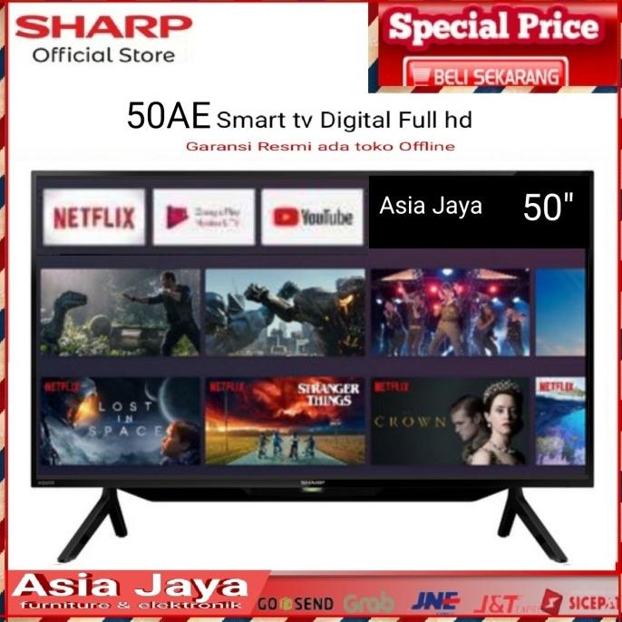 SHARP LED TV 50 INCH SMART DIGITAL FULL HD Garansi Resmi Termurah