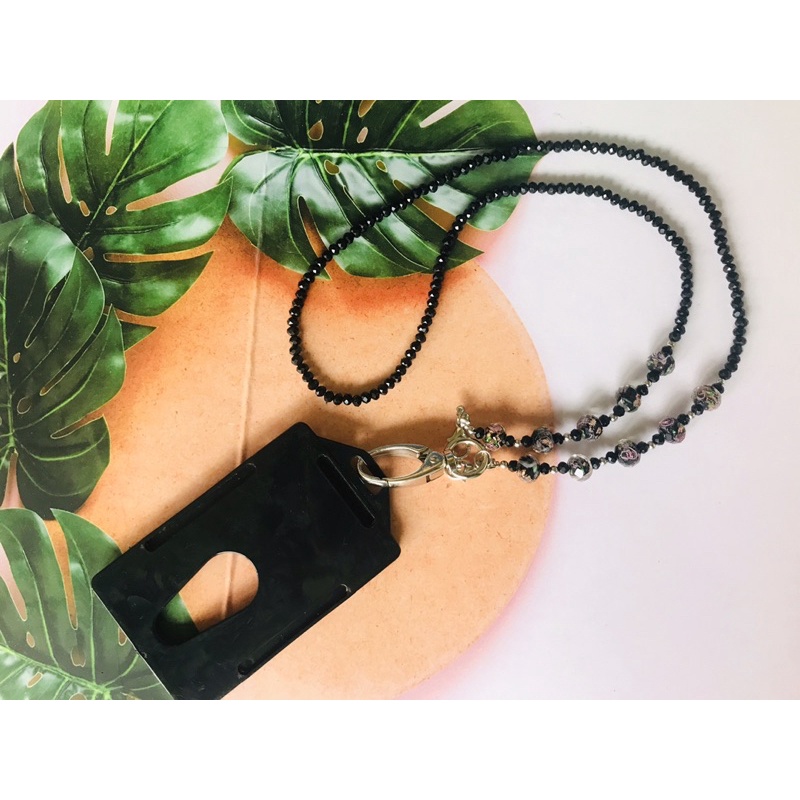 

Name Tag Lanyard Tali Kalung Kristal mix Morano