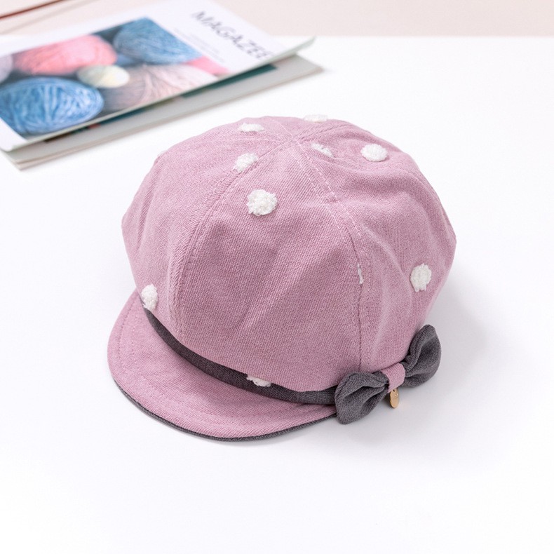 Topi Baret Anak Perempuan Import HT39 Topi Flat Cap