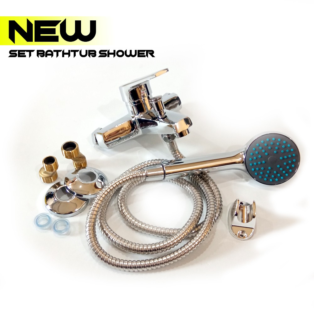 Kran Bathub Shower Mixer  Panas Dingin Keran SET Kran Bathub Shower Keran 1/2&quot;