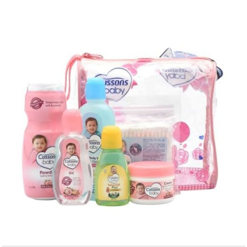 Cussons Baby Caring Gift Set - Medium bag - Best seller - Cusson Baby Bag Besar Perlengkapan Mandi