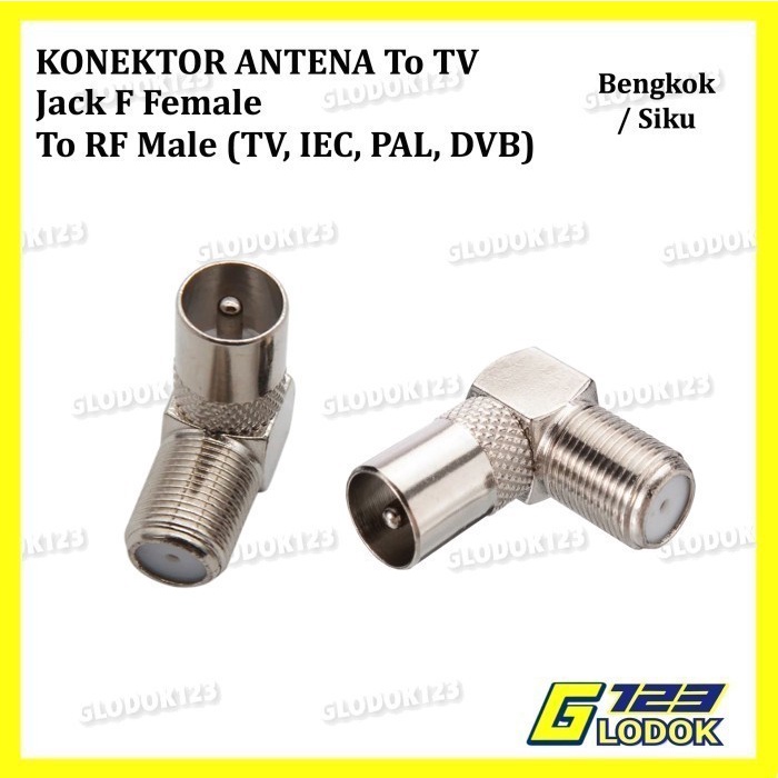 Konektor Jack Jak Jek Antena To TV F Drat Female To TV Male Connector