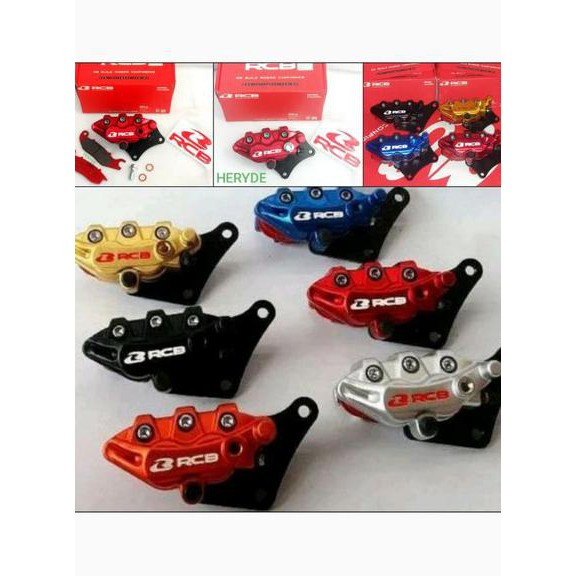 Kaliper Rcb Satria Fu Ninja R Rr Rx King Satria 2Tak Hiu Lumba F1Zr Force1 Fi Zr Red Blue Gold Black