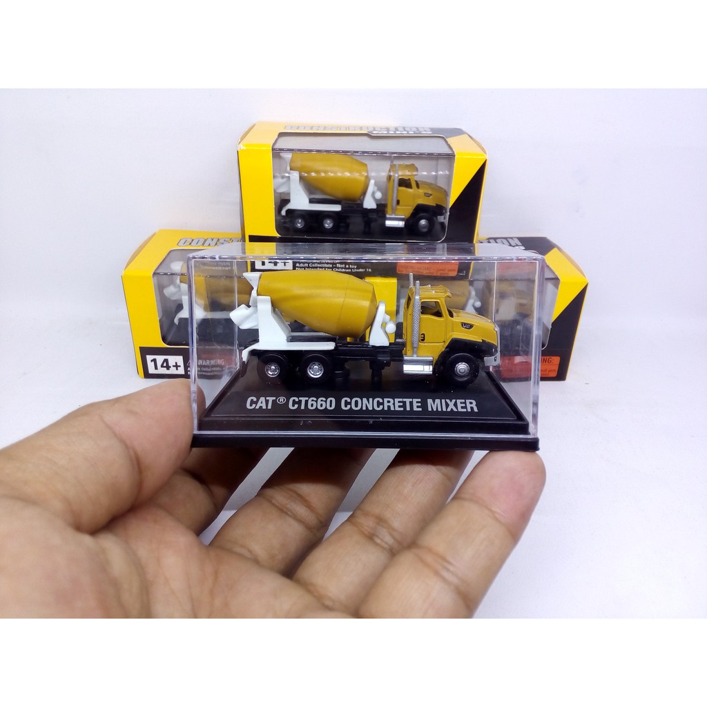 Diecast Miniatur Alat Berat Mini Truck CAT CT660 CONCRETE MIXER Diecast Truk Mixer Harga Murah