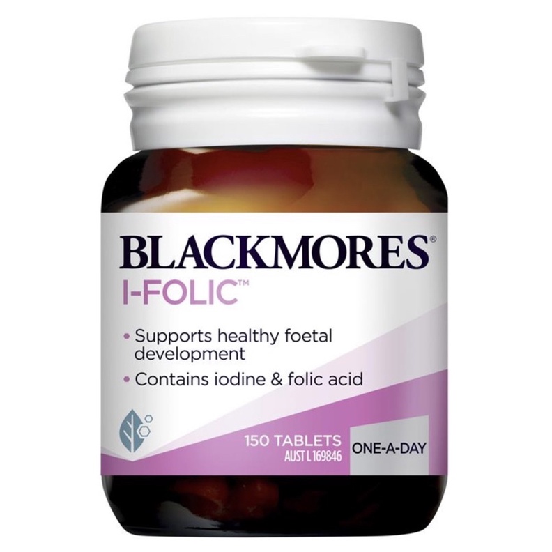 Blackmores I-Folic 150 Tablets Multivitamin Ibu Hamil / Promil Asam Folat (Exp 19/05/2026)