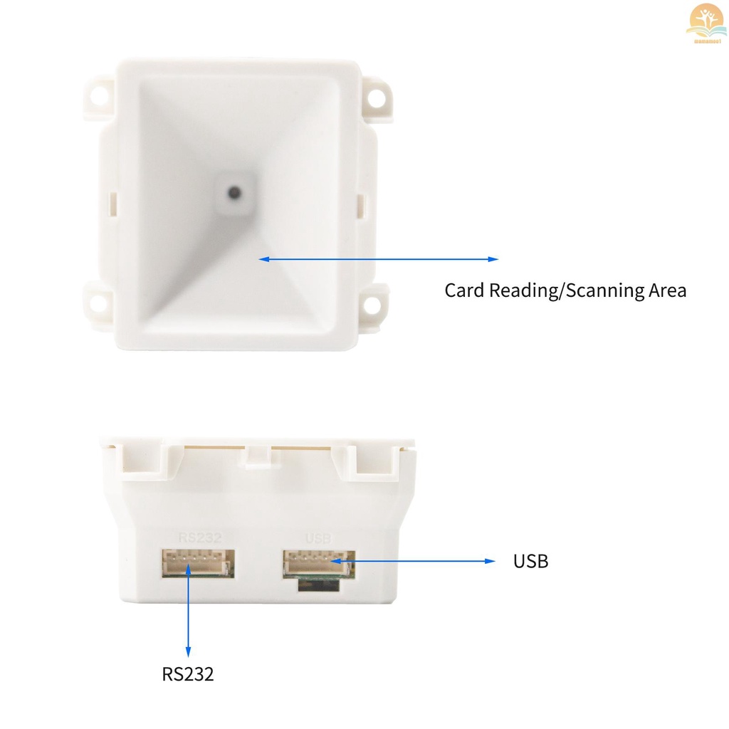 Embedded 1D 2D Barcode Scanner QR Bar Code Reader Module Scanner USB Connection for Gate Machine Tickets Checking Mobile Payment