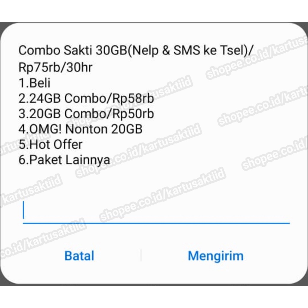 Kartu Sakti Telkomsel Kartu Perdana Telkomsel Combo Sakti 30GB 24GB 20GB Perdana As Loop Simpati Varian Terbaik