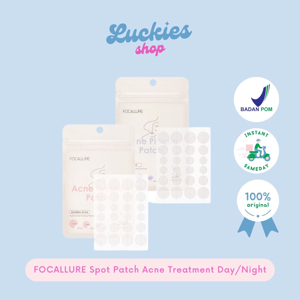 BPOM FOCALLURE Spot Patch Acne Treatment Day/Night Sticker Jerawat Acne FA186