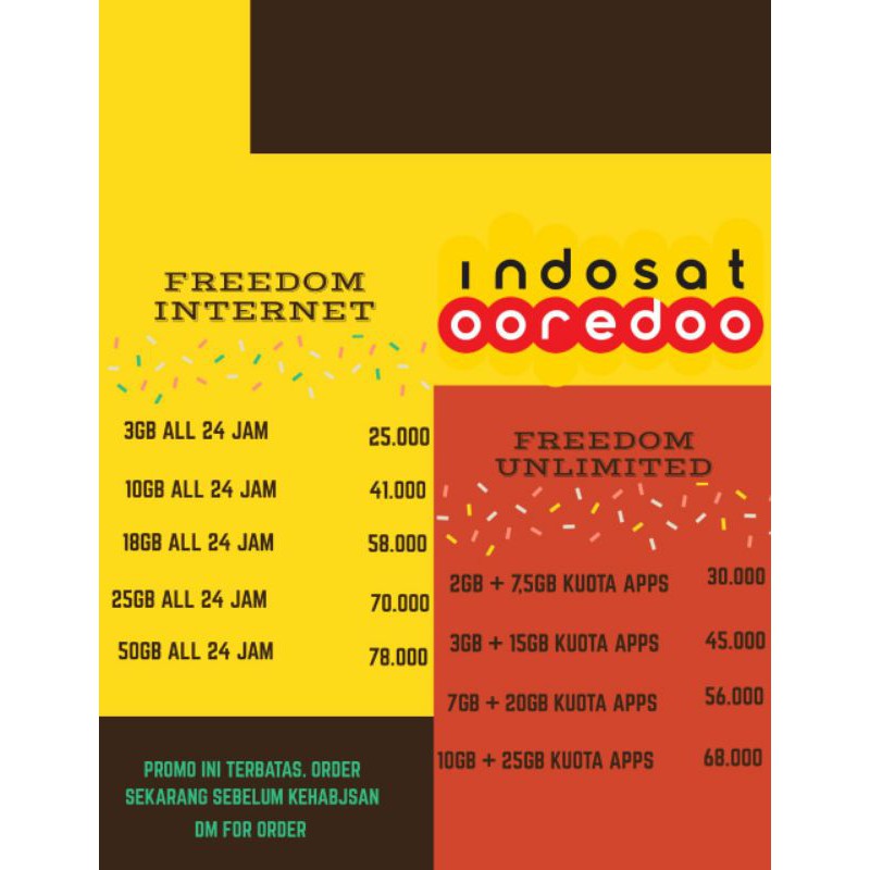 KUOTA MURAH INDOSAT FREEDOM INTERNET