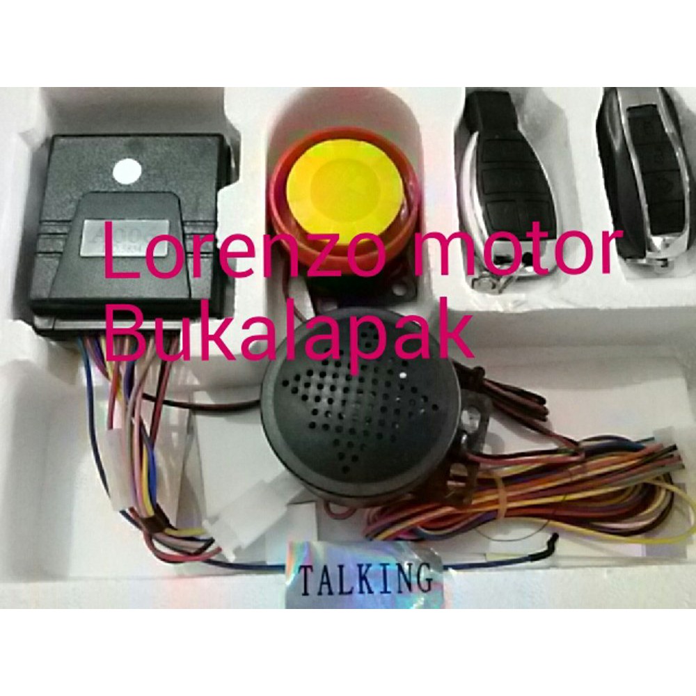 Alarm Talking Remote motor new alarm system 2 speaker