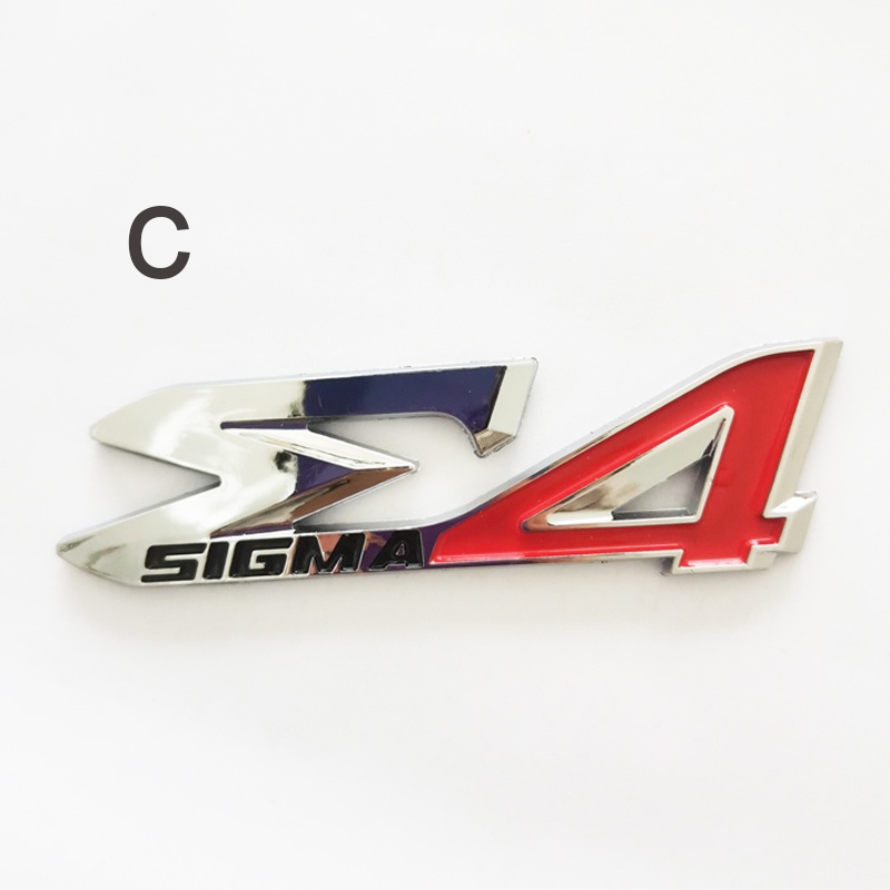1pc Stiker Emblem Logo SIGMA Bahan ABS Untuk Mobil Mitsubishi SIGMA E4
