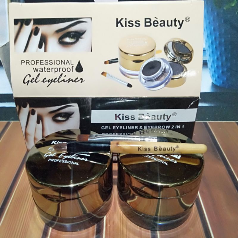 Gel Eyeliner Waterproof Kiss Beauty