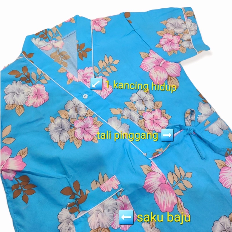 setelan kimono lengan panjang/kimono wanita/baju tidur kimono