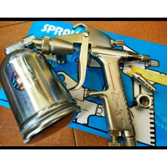 

Spray gun R3 meiji Japan premium tipe flat brush perlengkapan tukang cat lukis dll