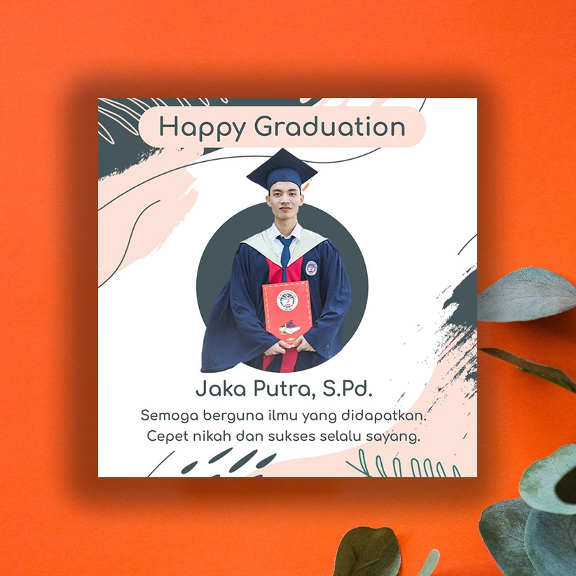 sehari jadi Wedding Custom Hadiah Ulang Tahun Kado Wisuda Foto Media mdf BG60-62