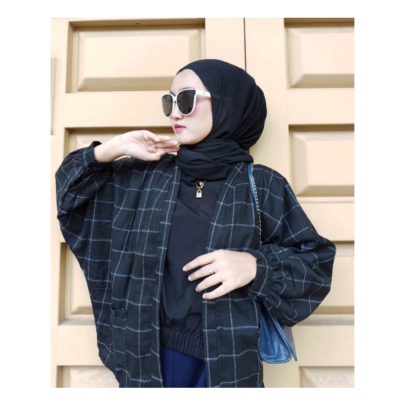 OUTER BALON FLANEL VIRAL OUTER BALON GRID