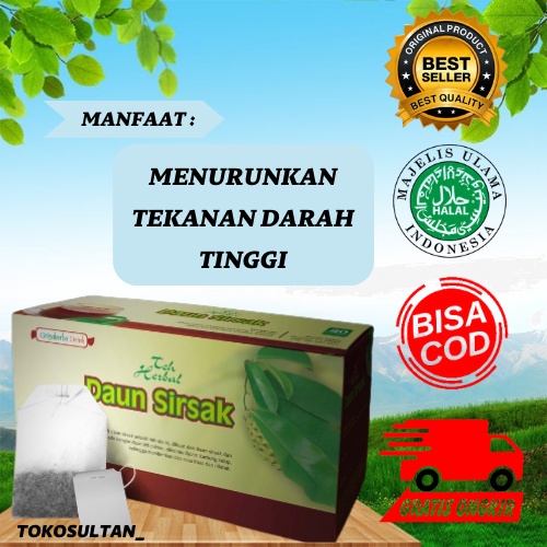 

Teh Celup Herbal daun sirsak membantu mengobati darah tinggi Halal