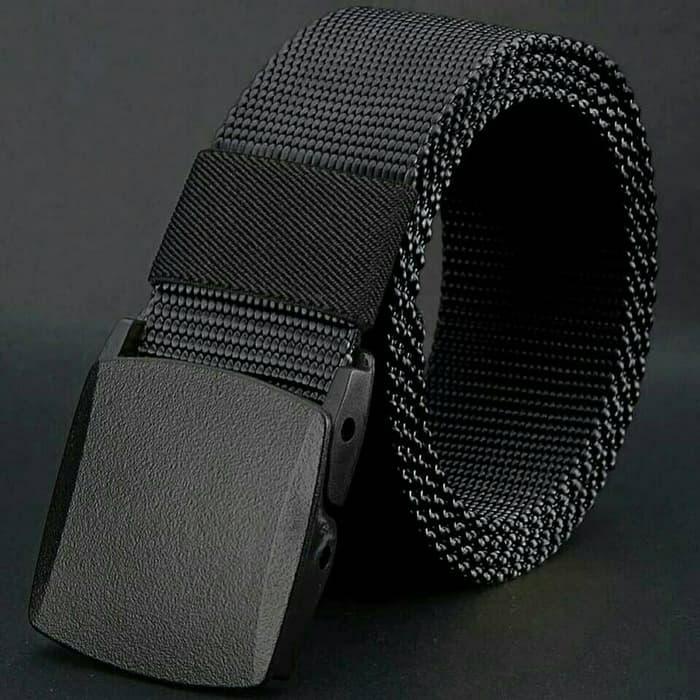 Ikat pinggang kanvas tactical military belt anti metal detector