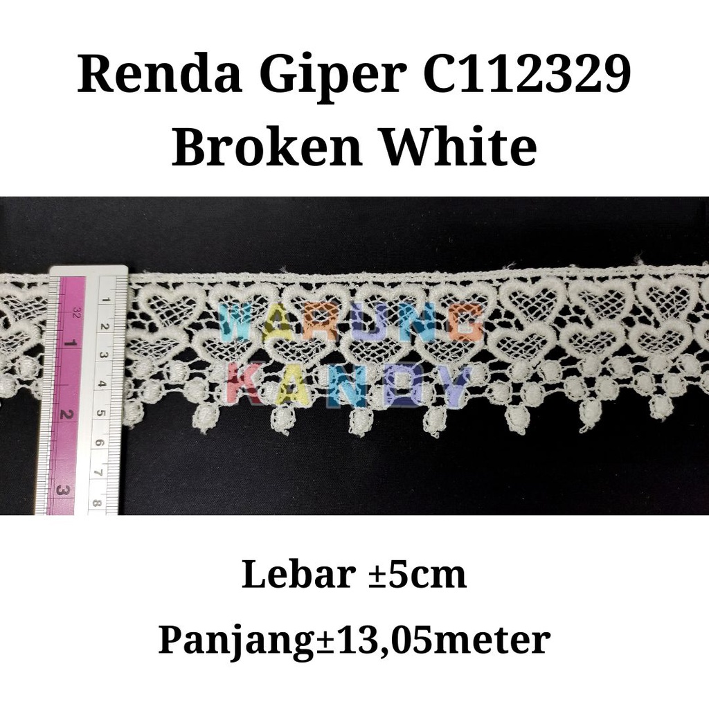 Renda Giper C112329 BW 5cm