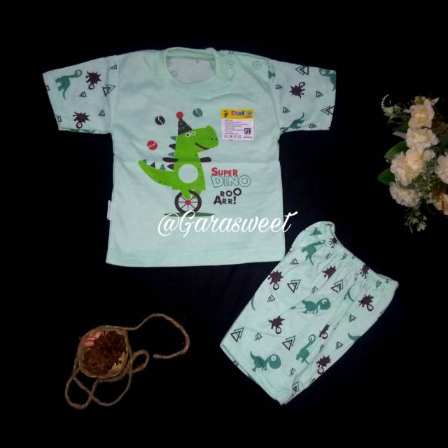 Baju Setelan Bayi Lengan Pendek Daffa