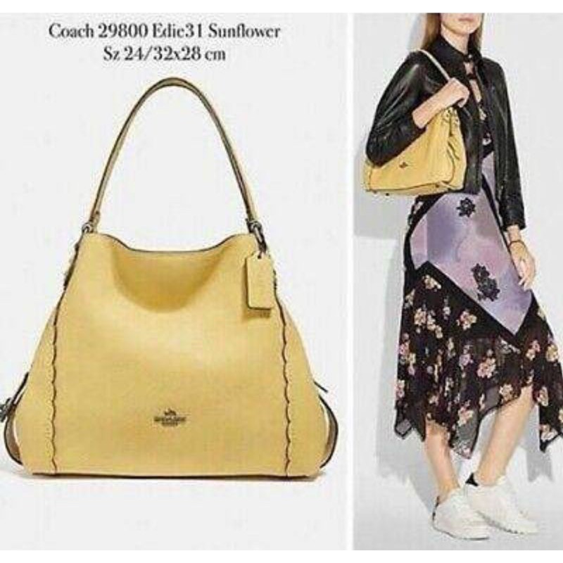 TAS WANITA KUNING COACH EDDIE 31