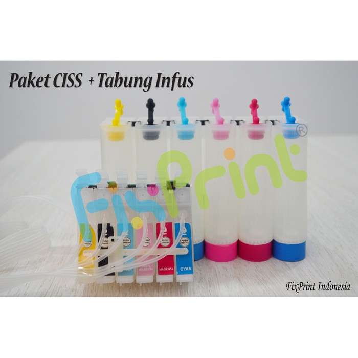 Cartridge CISS + Tabung Tinta Epson 1390 T60 Infus Printer R1390 85N FPS665
