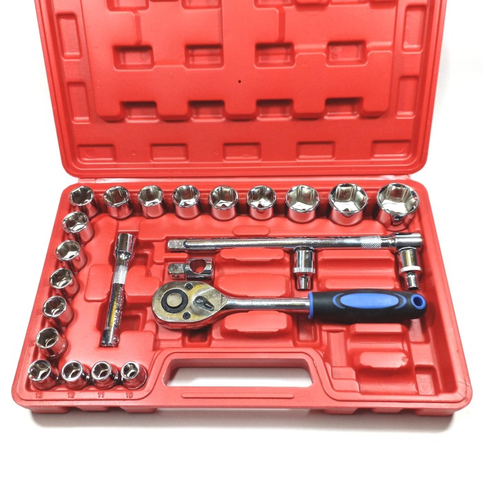 Kunci Socket Set 24pcs 1/2inch 8MM-32MM ( ACTION)
