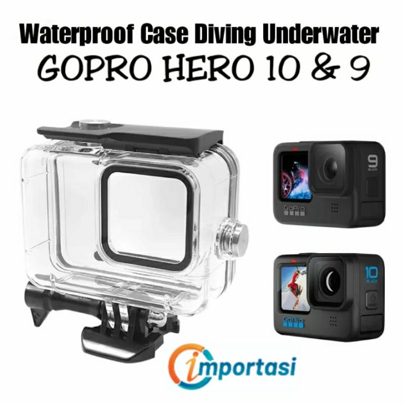 Waterproof Case Underwater Diving Housing GOPRO HERO 10 9 Casing Selam