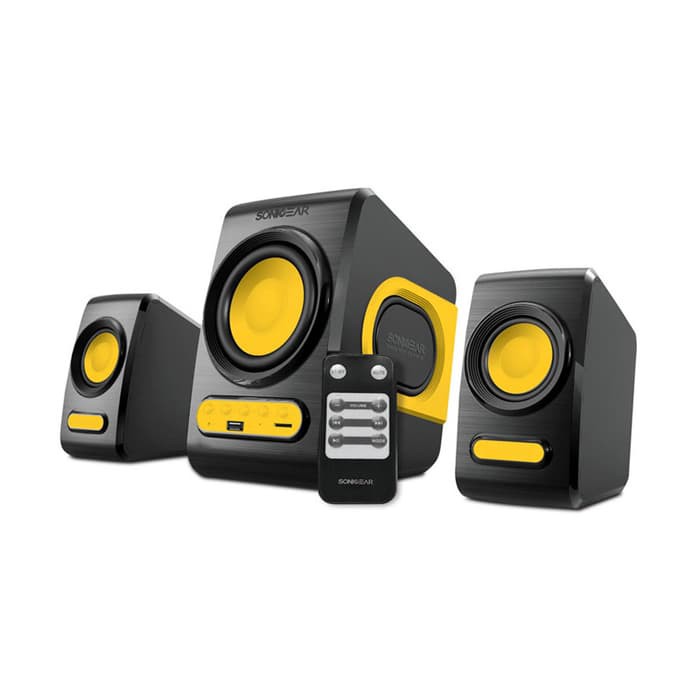 ORIGINAL SPEAKER MINI/BOX SONIC GEAR QUARTO - 2,1 MURAH + REMOTE TERMURAH