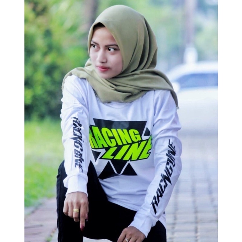 RACING LINE BAJU KAOS T SHIRT TSHIRT ATASAN KAOS PRIA WANITA LENGAN PANJANG LONGSLEEVE DISTRO PRIA W