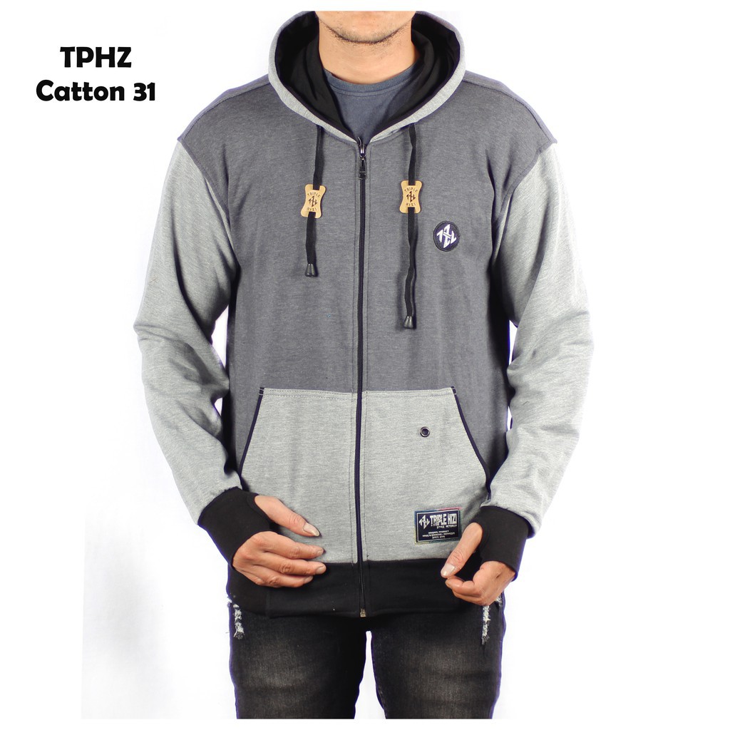 ZURREL JAKET HOODIE CATTON DOOR  TRIPLE