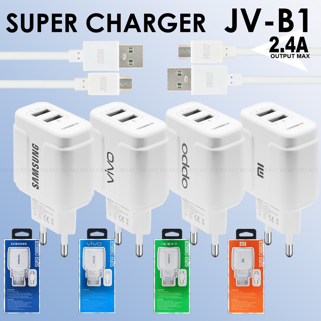 [RO ACC] JV-B1 CHARGER MICRO USB 3.1A QUALCOMM 3.0 NEW 2020