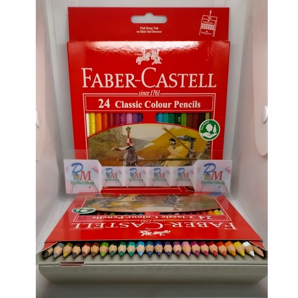 

Faber Castell classic colour pencils isi 24 warna