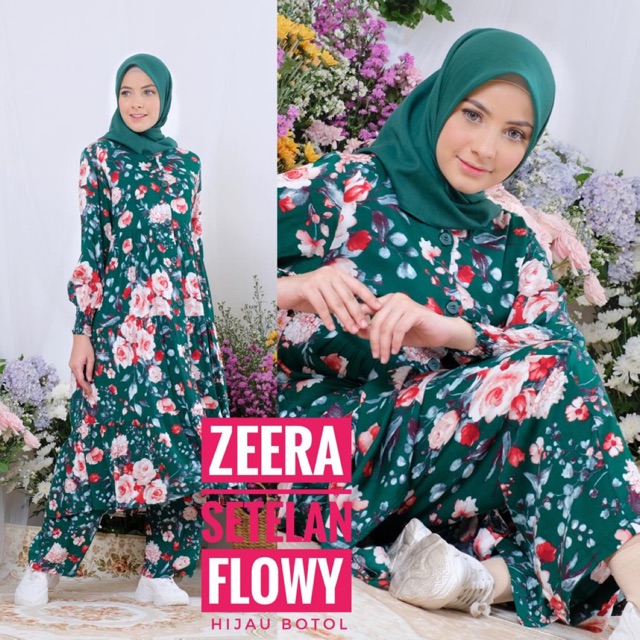 DASTER ARAB ZEERA SETELAN FLOWY BY ZEERA ORI