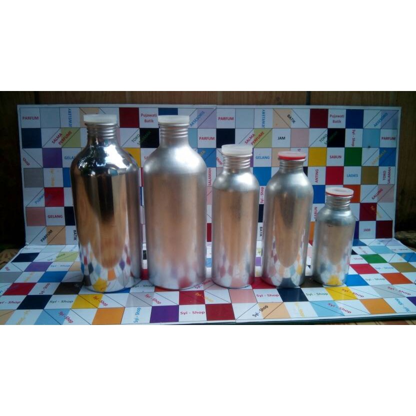 Botol Parfum Aluminium Glosy 500ml BARU