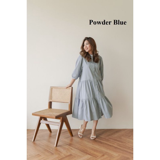Abbeytale Poetri Dress in Powder Blue | Biru