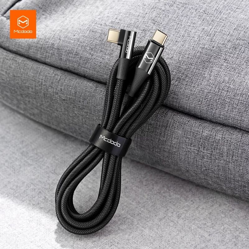 Mcdodo Kabel USB Type C To USB C 100W 5A PD FAST Support Macbook 1.2M &amp; 2M