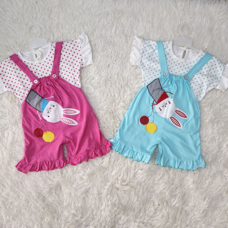 baju bayi perempuan sett OVERALL CELANA baby girl