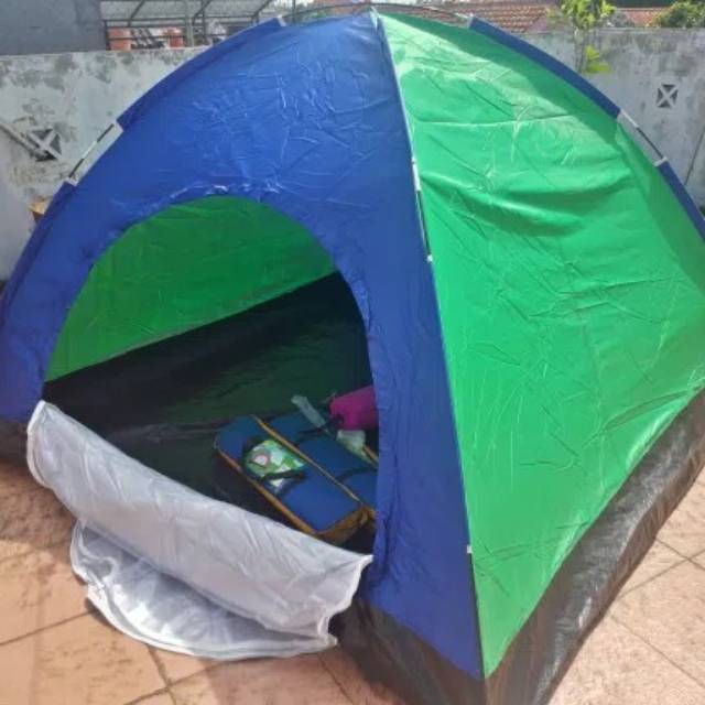 Tenda Camping Hyu 4 Orang Dome Tent Single Layer